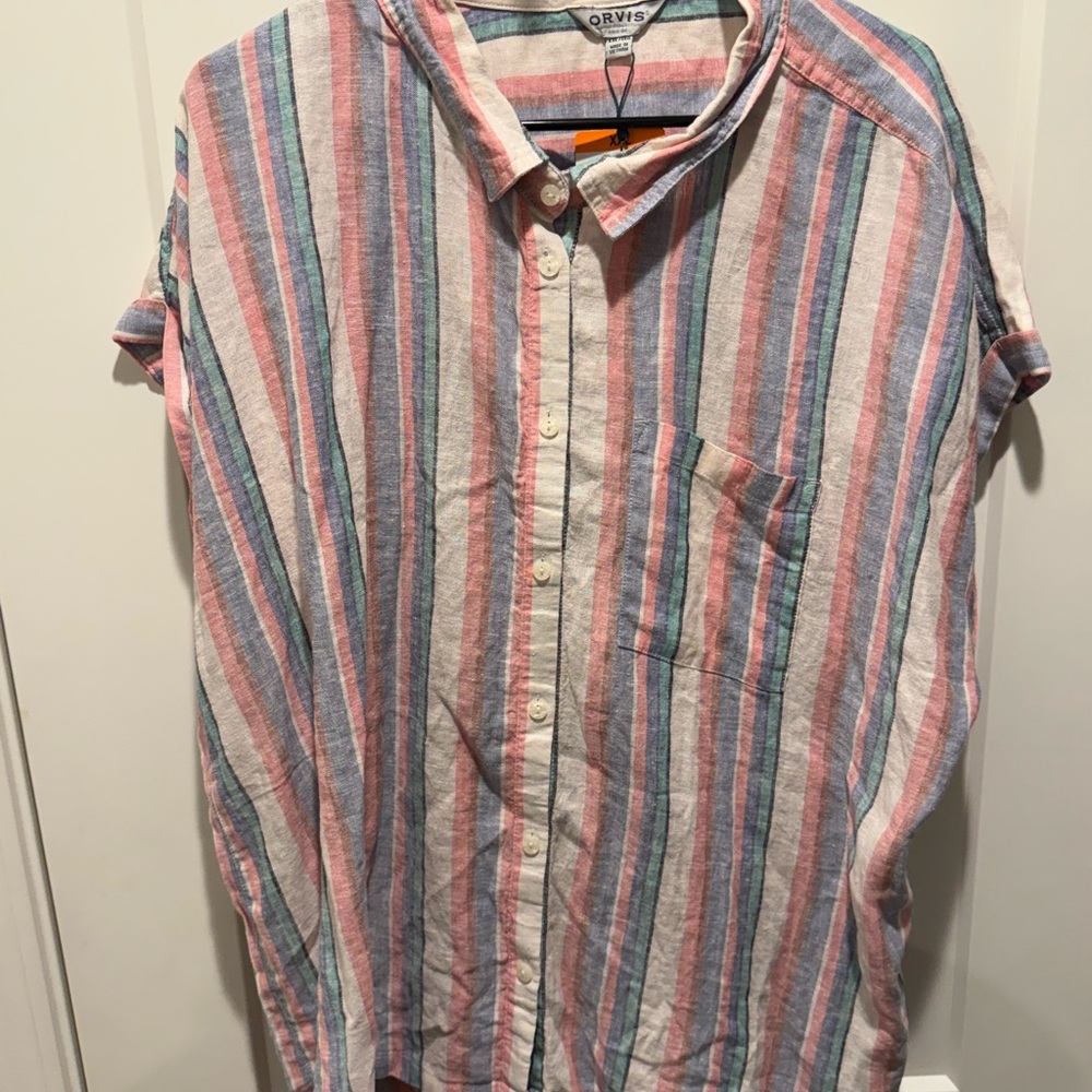 NWOT- Orvis Striped Shirt - Multicolor